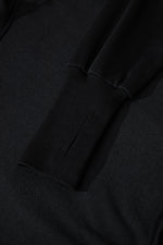 Load image into Gallery viewer, Black Double Zipper Hooded Jacket and Sweatpants Active Set