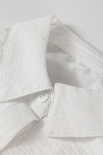 Load image into Gallery viewer, White Pure Color Patch Pocket Shirt