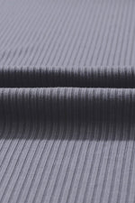 Load image into Gallery viewer, Black Solid Color Ribbed Crop Top Long Pants Set - Fashion Queen