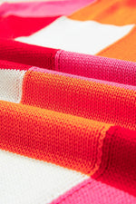 Load image into Gallery viewer, White Color Block Cap Sleeve Sweater - Fashion Queen