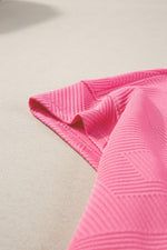 Load image into Gallery viewer, Black Textured Loose Fit T Shirt and Drawstring Pants Set