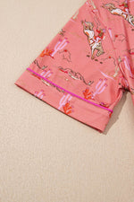 Load image into Gallery viewer, Blossom Cowgirl Country Print Pajamas Set - Fashion Queen