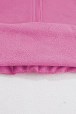 Load image into Gallery viewer, Bonbon Fleece Lined Zip Up Stand Collar Thumbhole Sleeve Sweatshirt - Fashion Queen