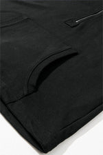 Load image into Gallery viewer, Light Grey Solid Kangaroo Pocket Half Zipper Oversized Hoodie - Fashion Queen