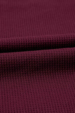 Load image into Gallery viewer, Gray Waffle Knit Fleece Lined High Low Oversized Hoodie - Fashion Queen