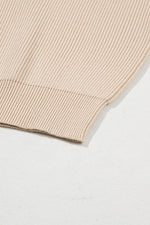 Load image into Gallery viewer, Black Lantern Sleeve V Neck Knot Back Sweater - Fashion Queen