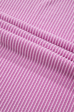 Load image into Gallery viewer, Carbon Grey Corded Knit Long Sleeve Top and High Waist Shorts Set - Fashion Queen