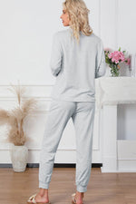 Load image into Gallery viewer, Long Sleeve Pullover and Jogger Pants Lounge Set - Fashion Queen