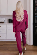 Load image into Gallery viewer, Long Sleeve Pullover and Jogger Pants Lounge Set - Fashion Queen - 2