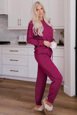 Load image into Gallery viewer, Long Sleeve Pullover and Jogger Pants Lounge Set - Fashion Queen - 3