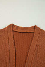 Load image into Gallery viewer, Canton Textured Knit Side Pockets Open Front Cardigan - Fashion Queen