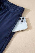 Load image into Gallery viewer, Light Grey Solid Color Fleece Lined Drawstring Waist Joggers - Fashion Queen