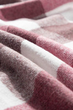 Load image into Gallery viewer, Khaki Plaid Color Block Buttoned Long Sleeve Jacket with Pocket - Fashion Queen