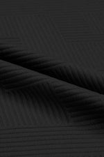 Load image into Gallery viewer, Black Textured Loose Fit T Shirt and Drawstring Pants Set - Fashion Queen