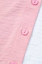 Load image into Gallery viewer, Dusty Pink Color Block/Pure Color Patch Pocket Shirt - Fashion Queen - 23