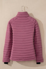 Load image into Gallery viewer, Myosotis Solid Color Quilted Zip-up Puffer Jacket - Fashion Queen
