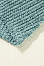 Load image into Gallery viewer, Apricot Short Sleeve Side Slit Oversized Sweater - Fashion Queen