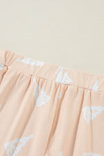 Load image into Gallery viewer, Apricot Christmas Tree Print Loose Fit Two Piece Pajama Set - Fashion Queen - 11