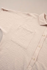 Load image into Gallery viewer, Apricot Half Button Collared Loose Romper - Fashion Queen - 8