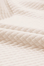 Load image into Gallery viewer, Apricot High Neck Kangaroo Pocket Quilted Sweatshirt - Fashion Queen - 9