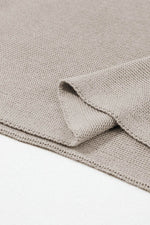 Load image into Gallery viewer, Apricot High Neck Short Bat Sleeve Sweater - Fashion Queen - 12