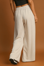 Load image into Gallery viewer, Apricot Loop Drawstring Casual Wide Leg Pants - Fashion Queen - 2
