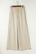 Load image into Gallery viewer, Apricot Loop Drawstring Casual Wide Leg Pants - Fashion Queen - 4