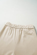 Load image into Gallery viewer, Apricot Loop Drawstring Casual Wide Leg Pants - Fashion Queen - 6