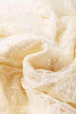 Load image into Gallery viewer, Apricot Sequined Lace Mesh Bubble Sleeve Square Neck Dress - Fashion Queen - 16