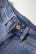 Load image into Gallery viewer, Ashleigh Blue Mineral Wash High Waist Bell Bottom Crop Jeans - Fashion Queen - 7