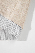 Load image into Gallery viewer, Ashleigh Blue Plus Size Textured Colorblock Patchwork V Neck Top - Fashion Queen - 19