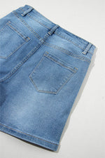 Load image into Gallery viewer, Ashleigh Blue Rhinestone Embellished Denim Shorts - Fashion Queen - 13