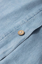 Load image into Gallery viewer, Beau Blue Buttoned Front High Waist Side Pockets Denim Maxi Skirt - Fashion Queen - 10