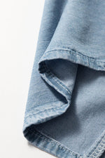 Load image into Gallery viewer, Beau Blue Buttoned Front High Waist Side Pockets Denim Maxi Skirt - Fashion Queen - 13