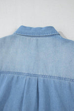 Load image into Gallery viewer, Beau Blue Risen Medium Washed Denim Shirt Dress - Fashion Queen - 11