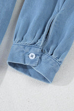 Load image into Gallery viewer, Beau Blue Risen Medium Washed Denim Shirt Dress - Fashion Queen - 9