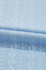 Load image into Gallery viewer, Beau Blue Textured Colorblock Edge Tank Top High Waist Pants Set - Fashion Queen - 19