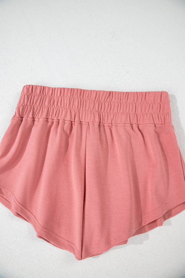 Beige 2pcs Cropped Tee and Ruffle High Waist Skort Set - Fashion Queen -  12