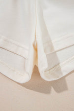 Load image into Gallery viewer, Beige 2pcs Cropped Tee and Ruffle High Waist Skort Set - Fashion Queen -  23