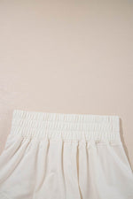 Load image into Gallery viewer, Beige 2pcs Cropped Tee and Ruffle High Waist Skort Set - Fashion Queen -  24