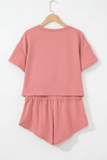 Load image into Gallery viewer, Beige 2pcs Cropped Tee and Ruffle High Waist Skort Set - Fashion Queen -  7