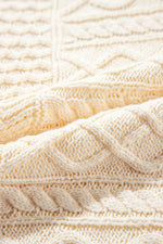 Load image into Gallery viewer, Beige Cable Knit Dolman Armholes Sweater Tank - Fashion Queen - 13