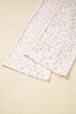 Load image into Gallery viewer, Beige Cheetah V Neck Tee and Pants Lounge Set - Fashion Queen - 14