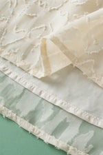 Load image into Gallery viewer, Beige Elegant Jacquard Butterfly Sleeve Blouse - Fashion Queen - 14