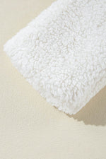 Load image into Gallery viewer, Beige Faux Fur Button Pocketed Lapel Collar Jacket - Fashion Queen - 11