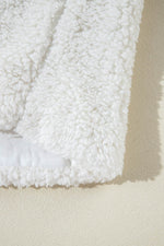 Load image into Gallery viewer, Beige Faux Fur Button Pocketed Lapel Collar Jacket - Fashion Queen - 13