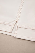 Load image into Gallery viewer, Beige Pearl Decor Crew Neck Half Sleeve Plus Size T Shirt - Fashion Queen - 15