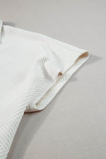 Load image into Gallery viewer, Beige Plus Size Textured Collared Top and Pants Set - Fashion Queen - 15