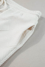 Load image into Gallery viewer, Beige Plus Size Textured Collared Top and Pants Set - Fashion Queen - 20