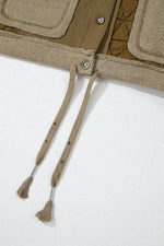 Load image into Gallery viewer, Beige Quilted Textured Patchwork Loose Fit Hooded Jacket - Fashion Queen - 29